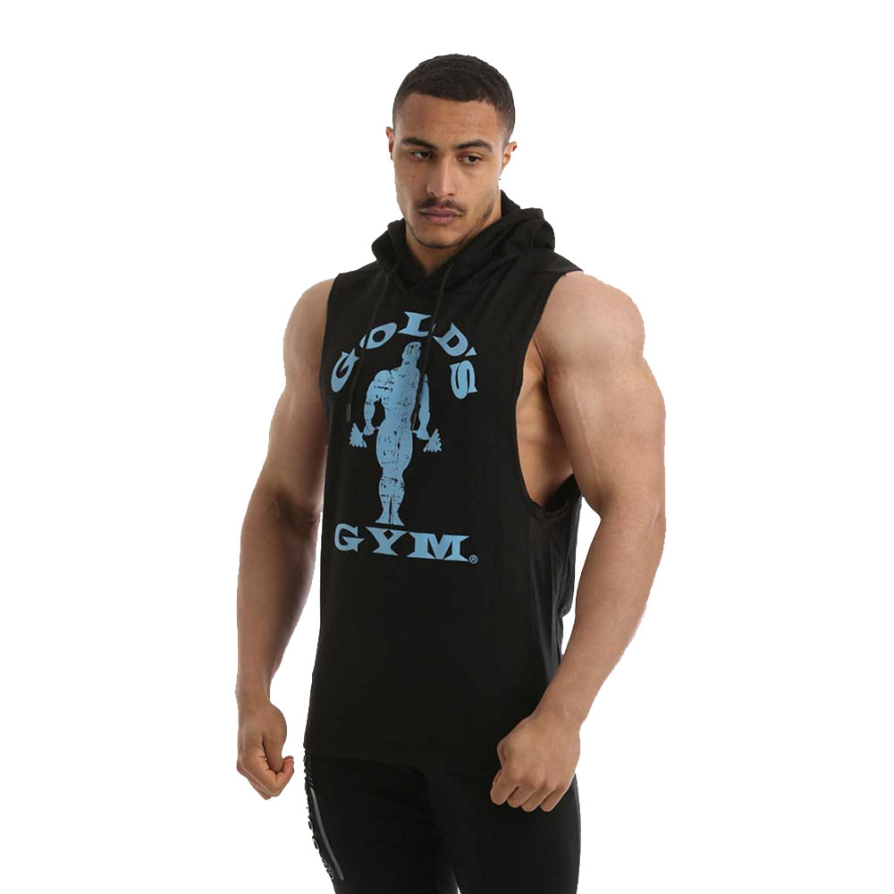 Gold's gym sleeveless hoodie clearance