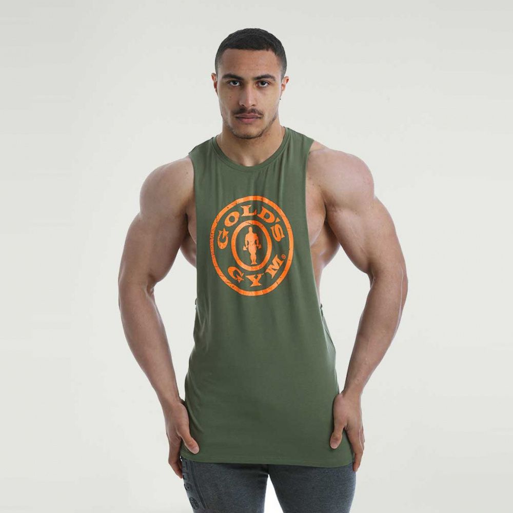 Golden gym tank top sales